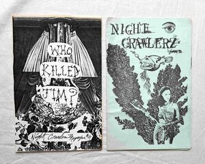 2冊セット デトロイト アンダーグラウンド雑誌 Night Crawlerz 洋書 Night Caller Press / Barry Roth リトルプレス/Zine