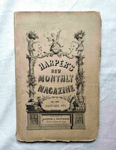 1874年 アメリカ19世紀の雑誌 Harper's New Monthly magazine 洋書 Harper & Brothers 歴史/挿絵/文学_画像1