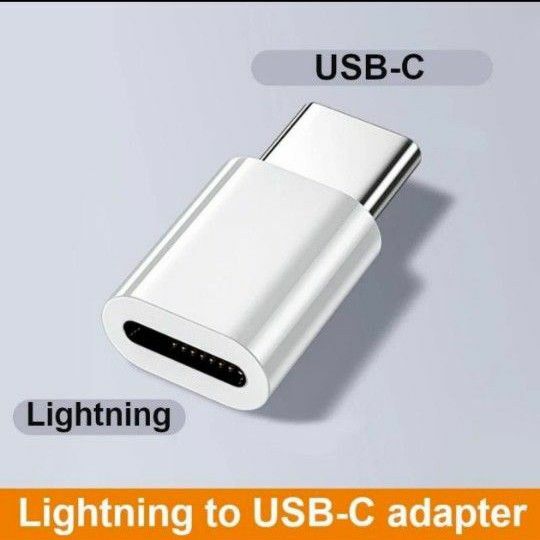 [新品] Lightning USB C 充電用 アダプター iPhone 15 Android 対応 急速充電対応 ホワイト