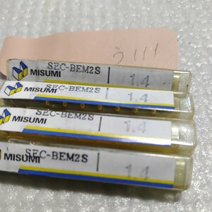 【同梱可】う111 ミスミ 超硬ボールエンドミル SEC-BEM2S R1.4 MISUMI 4本セット