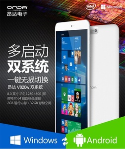 Windows 10 & Android 4.4 Dual OS タブレットPC ONDA V820W Officeソフト：Microsoft Office Mobile , Microsoft 365 インストール済み