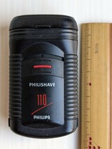 乾電池式　手鏡付き　フィリップス　シェーバー　PHILIPS　HS110 PHILISHAVE 110 動作品　中古　傷汚れあり_画像2