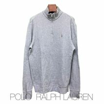 POLO , Ralph Lauren, ポロ, ラルフローレン ,ハーフジップ ,グレー ,古着 ,Lサイズ_画像1