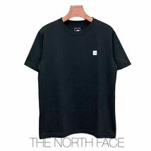 THE NORTH FACE ,ザノースフェイス, ショートスリーブスモールボックスロゴTシャツ , 古着,ブラック ,XLサイズ_画像1