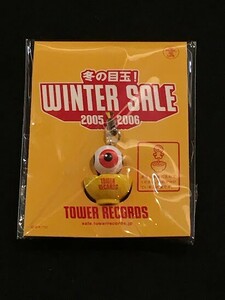 *39JJ01　ストラップ　目玉のおやじ「冬の目玉！WINTER SALE 2005 2006」 TOWER RECORDS　水木プロ