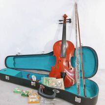 ジャンク Andalusia アンダルシア バイオリン AV-80 弦楽器 VIOLIN 付属品多数あり ハードケース付き 全長約59.4cm 4/4サイズ_画像1