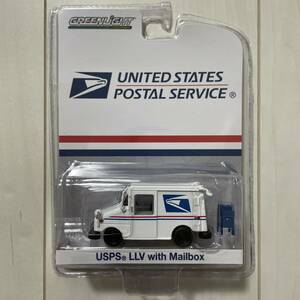 ★グリーンライト★ USPS LLV With Mailbox トラック アメリカ 郵便車 usps truck Greenlight ホットウィール