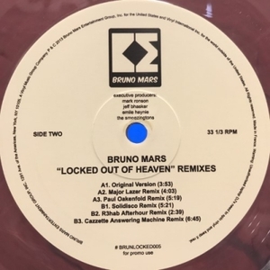 【HMV渋谷】BRUNO MARS/LOCKED OUT OF HEAVEN(REMIXES)(BRUNLOCKED005)