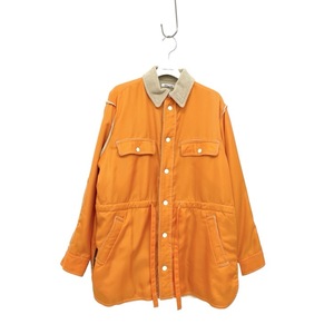 未使用品 FUMIKA_UCHIDA フミカウチダ NYLON/PILE COACH JACKET ナイロンパイル コーチジャケット オレンジ×ベージュ 36 FU-M-OT007