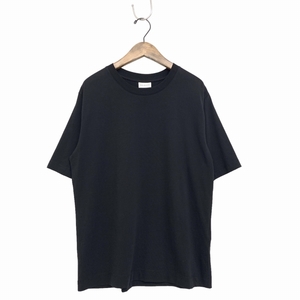 DRIES VAN NOTEN ドリスヴァンノッテン コットンジャージー Tシャツ クルーネックオーバーサイズ カットソー ブラック S