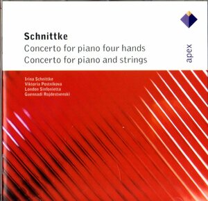CD (即決) シュニトケの２曲のConcert/ ４手の室内管のピアノ協奏曲;弦楽との協奏曲/ pf.ヴィクトリア/ポストニコヴァ他