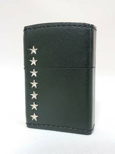 【未使用品】JT SEVEN STARS セブンスター 非売品 懸賞当選 ZIPPO 1941年 復刻モデル 高級本牛革巻き 純銀★メタル張り 2面加工 レア刻印