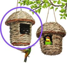 小鳥の巣 巣箱 野鳥観察 バードハウス 吊り下げ インコ 天然素材 ガーデニング_画像1