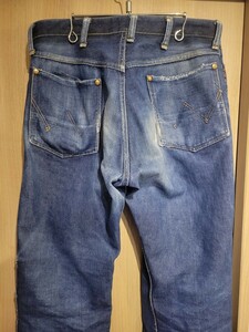 60s ヴィンテージ Wrangler 11MWZ デニムパンツ ブルーベル ヒゲ 32×30 ゴールデンサイズ 