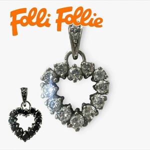 Folli Follie Heart Top Top Silver 925 Обратимое серебряное ожерелье Folifori Accessories Используются [4885] A