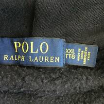 《 H 293》POLO Ralph Lauren ラルフローレン パーカー ジップアップ ポロベア 刺繍 XXL 紺 トップス 1円スタート アメリカ古着 古着卸_画像4