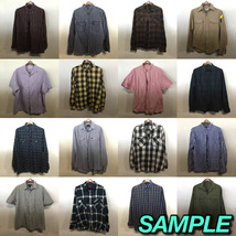 【T319】★1円スタート★ アメリカ古着卸オススメALL MEN'S SHIRT 大量 50kgベール目玉商品 S/S L/S 色デザイン豊富 ブランド有り 仕入れ_画像2