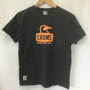 【N6】CHUMS チャムス ショートスリーブ Tシャツ Sサイズ ユニセックス ネイビー 半袖 アウトドア レジャー 古着 古着卸