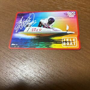  boat race, boat QUO card 500 jpy 1 sheets unused 