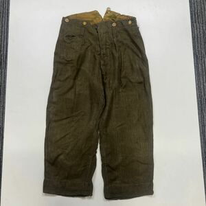 1940s ジャパンビンテージ　日本軍　パンツ　トラウザーズ　ワーク　古着屋　昭和　戦前戦後　襤褸　ボロ　スラックス　ぼろぼろ