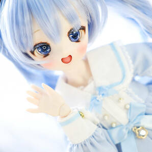 【RosenliaDoll】 DDH-01 カスタムヘッド ボークス SW肌（セミホワイト肌）開口 ヘッド+レジンアイ+おまけ（ウィッグ+手描きアイ） の画像6