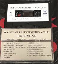 ◎送料込み！Bob Dylan ボブ・ディラン / Greatest Hits Vol.III グレーテスト・ヒット第三集3◎非売品Promoカセットテープ_画像1