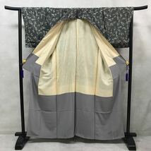 着物　総柄　袷　小紋　正絹　春夏秋冬　三越　しつけ糸つき　着丈160cm 裄丈63cm 0319-15y_画像6