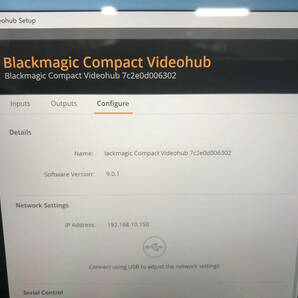 Blackmagic Design (ブラックマジックデザイン) Compact Videohub セット ルーティングスイッチャー/コンパネ 放送業務 3G 中継車 美品の画像7