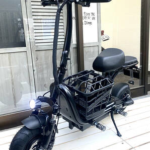 【限定モデル】公道走行可能 原付２種 電動バイク e-tAMO TANDEM デュアルモーター仕様 タンデム可能 チョイ乗りに最適！電動キックボードの画像9