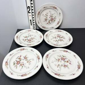  Noritake ノリタケ 5枚 洋食器 プレート 花柄 レトロ 中古 b3-42