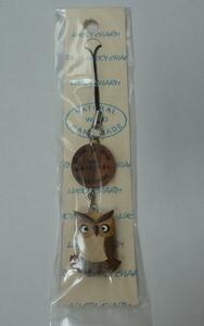  unused goods ** handmade WOOD animal strap 33