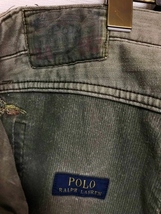 2.8万円 ラルフローレン 刺繍 モノグラム パンツ 柄 POLO Ralph Lauren ポロカントリー デコイ 革パッチ _画像6