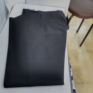 新品標準型　学生冬ズボン　2WAYストレッチ帯なしノータックスラックス標準マーク付き96cm