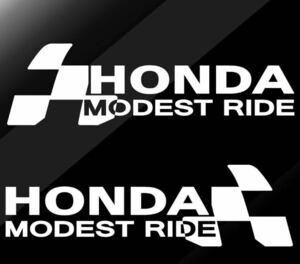 ホンダ modest ride デカール ステッカー カッティングステッカー ドレスアップ HONDA レーシング