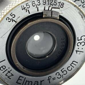 Leitz Elmar 3.5cm f3.5 ライツ エルマー 35mm Ernst Leitz Wetzlar Leica ライカ Lマウント 1937年 ドイツ製 LMリング付の画像9