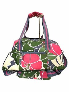 [ used ]ROXY Roxy bag lady's traveling bag total pattern Boston bag travel 