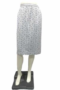 [ unused ][ new old goods ]sunauna SunaUna skirt reti-s gray . flower embroidery size 38