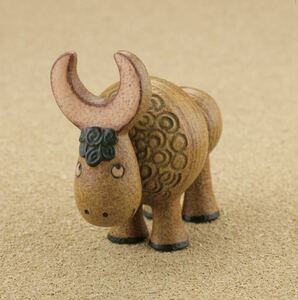 * Kaiyodo figure * Lisa la-son miniature fa yellowtail ka3 Gacha Gacha Buffalo 