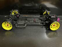 3レーシング サクラCSスポーツ 1/10 RC ドリフトラジコン 3RACING SAKURA CS SPORT 2駆仕様 RWD ラジドリ キレ角アップ 未走行_画像4