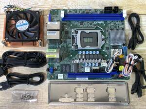 ★ASRoCK Rack LGA1151 USB3.0 DDR4 M.2 Mini-ITXマザー サーバーボード E3C246D2I 良品とても美品★