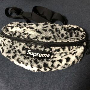 Supreme Leopard Fleece Waist Bag シュプリーム レオパード ウエストバッグ ホワイト