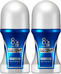 8x4メン ロールオン スマートシトラス 60ml×2個セット エイトフォーメン デオドラント 男性用 メンズ