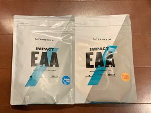 新品　マイプロテイン IMPACT EAA 2点セット　◎ ラムネ　250g ◎ピーチマンゴー　250g MYPROTEIN