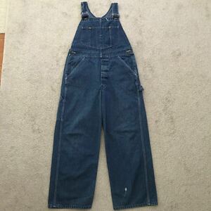 80's SEARS シアーズ デニム オーバーオール W34 L28 ビンテージ ワーク ペインター USA OVERALL アメカジ 古着 80年代