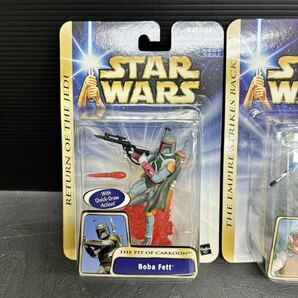 2体 HASBRO STAR WARS RETURN OF THE JEDI /THE EMPIRE STRIKES BACK スターウォーズ フィギュア ルーク ボバ フェット 海外版 figureの画像2