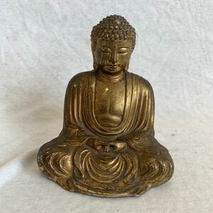 鎌倉大仏　仏像 仏教美術 置物 金属製　古美術