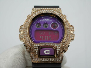 Casio G-Shock Custom ● DW-6900 Series Crazy Colors Purple Gold Metal Athestone ● DW-6900CC