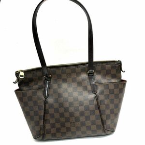 〈1円スタート品〉LOUIS VUITTON ルイヴィトン ダミエ トータリーPM M41108/シリアルTJ1104 トートバッグ ショルダーバッグ エベヌ