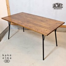 ACME Furniture アクメファニチャー GRANDVIEW グランビュー オーク材 アイアン ダイニングテーブル インダストリアル 男前家具 EC337_画像1