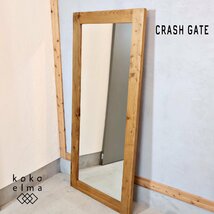 CRASH GATE クラッシュゲート パイン古材 オクト ウォールミラー 姿見 鏡 ヴィンテージ風 knot antiques ノットアンティークス EC354_画像1